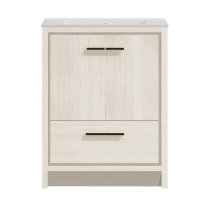 Virage 30" Freestanding Bathroom Vanity in White Oak