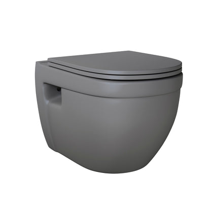 Ivy Wall-Hung Toilet Bowl Only in Matte Gray