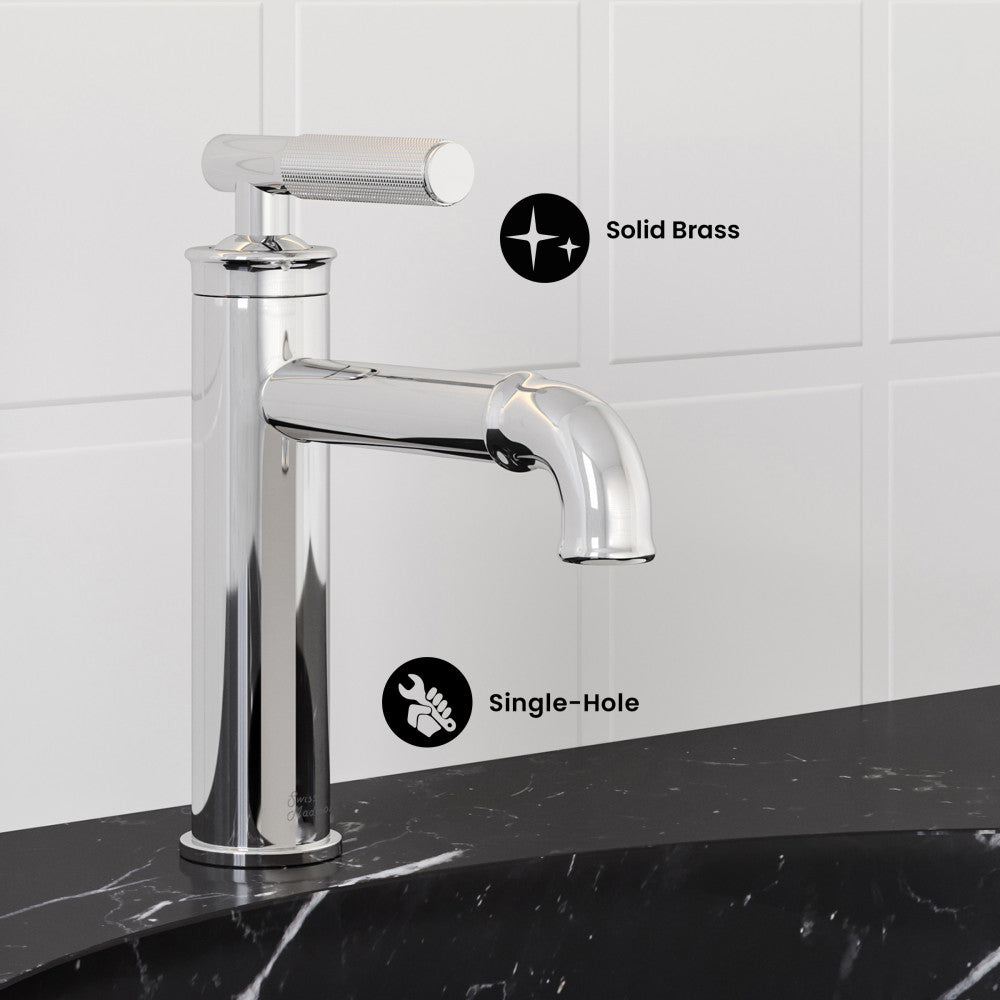 Avallon Single Hole, Single-Handle Sleek, Bathroom Faucet in Chrome