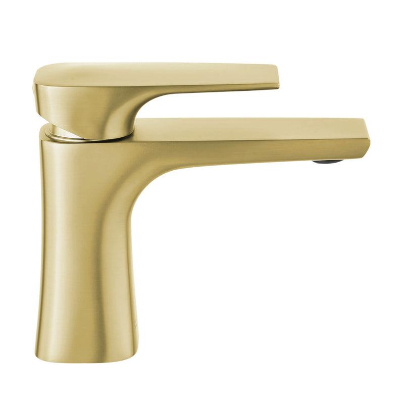 Monaco Single Hole, Single-Handle, Bathroom Faucet in Brushed Gold