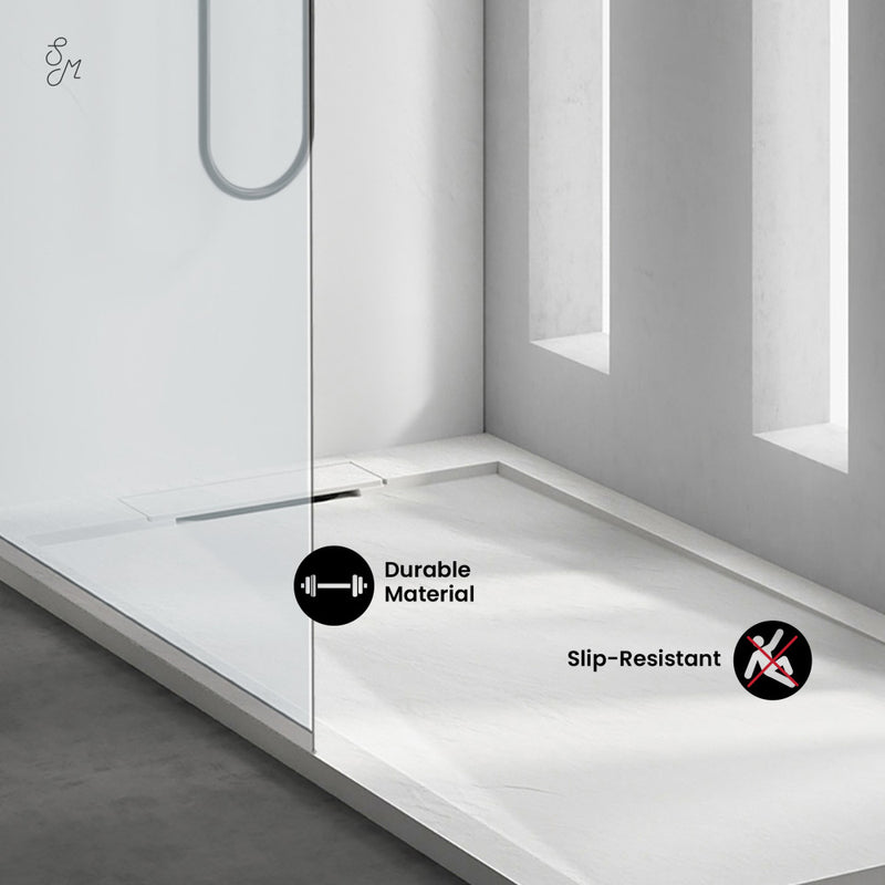 Terre C Series 60" x 32" Reversible Drain Shower Base