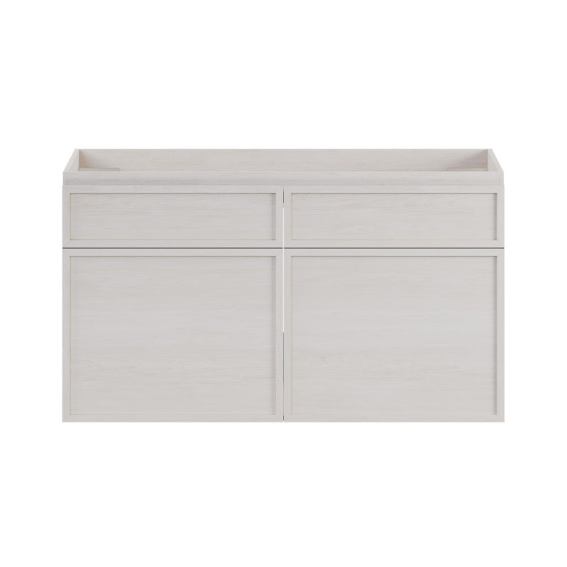 St. Tropez 36" Wall-Mounted Bathroom Vanity Cabinet without Top in White Oak