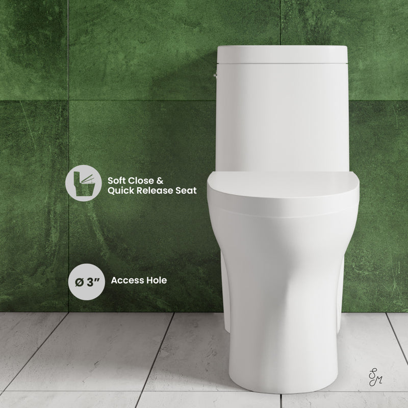 Monaco One-Piece Elongated Toilet Dual-Flush 1.1/1.6 gpf, Touchless