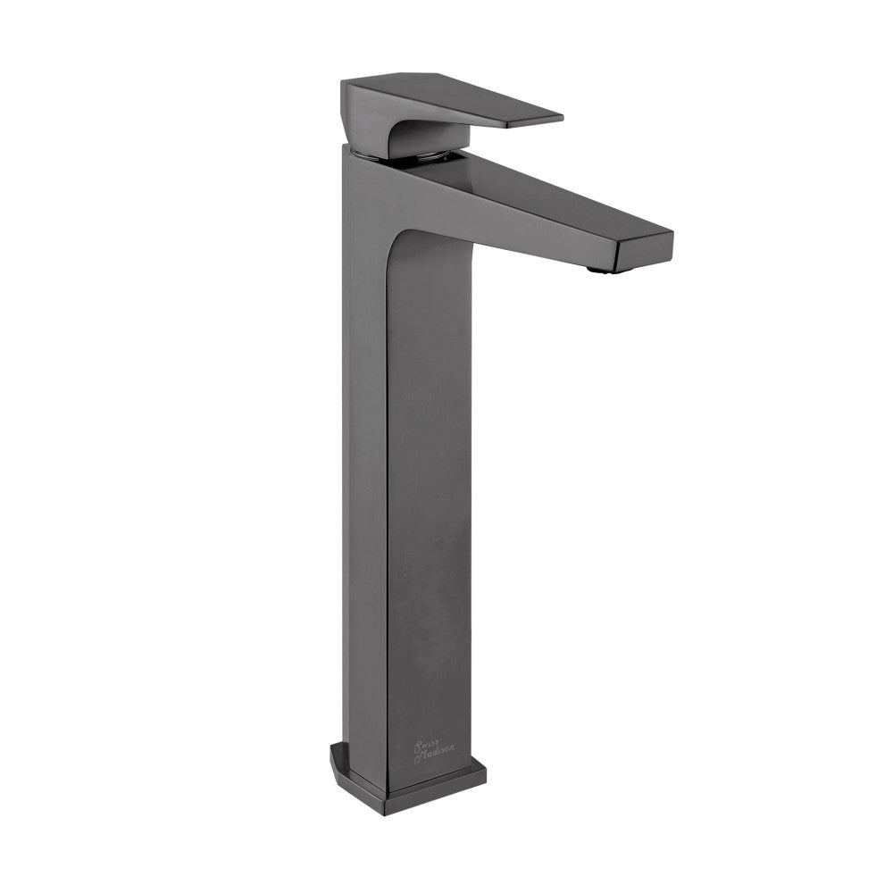 Voltaire Single Hole, Single-Handle, High Arc Bathroom Faucet in Gunmetal Gray