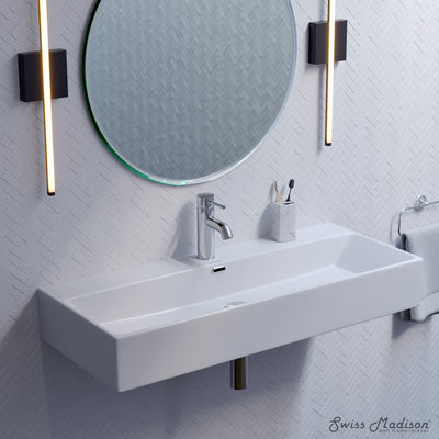 Claire 40" Rectangle Wall-Mount Bathroom Sink