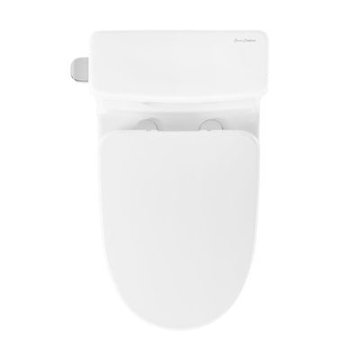 Sublime II One-Piece 12" Rough-in 1.28 GPF Left Flush Round Compact Toilet in Glossy White