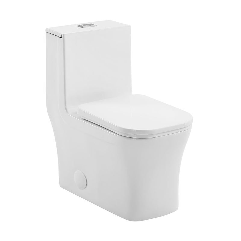 Concorde One-Piece Square Toilet, 14" Rough-In 1.1/1.6 gpf