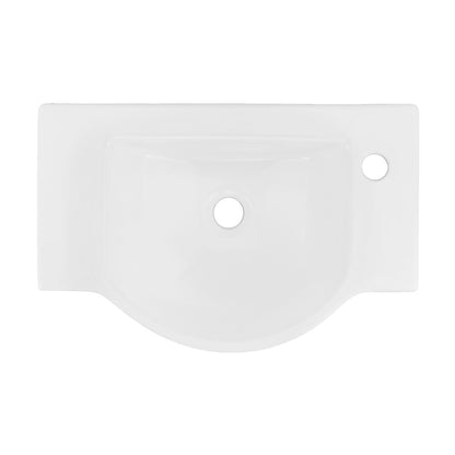 Chateau 21.5" Right Side Faucet Wall-Mount Bathroom Sink with Chrome Towel Bar