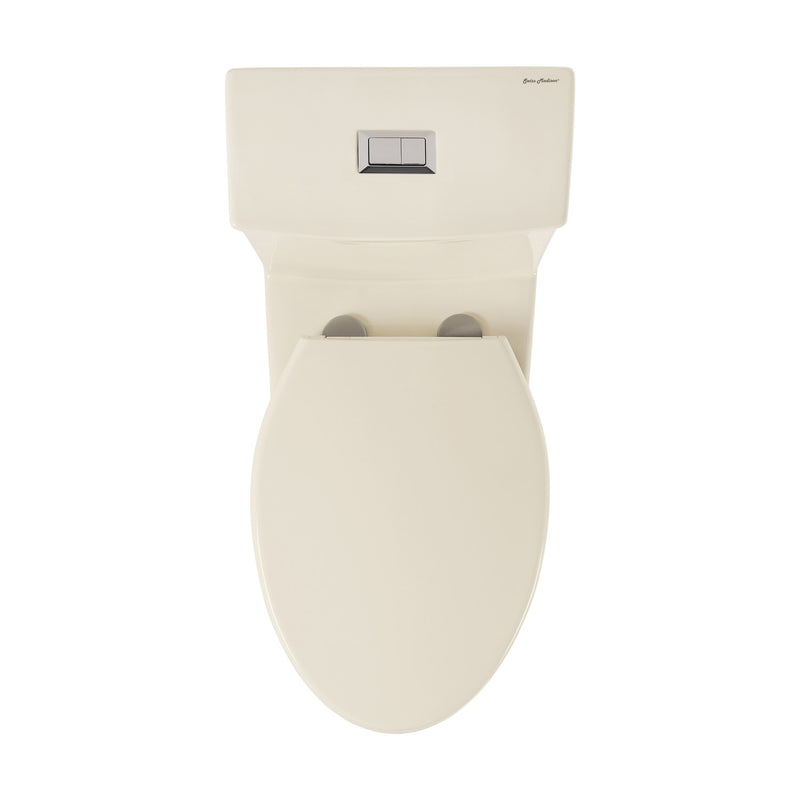 Classe One-Piece 12" Rough-in 1.1/1.6 GPF Dual Top Flush Elongated Toilet in Glossy Bisque