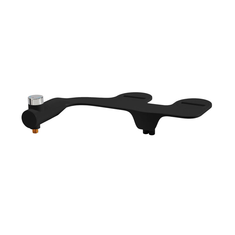 Aqua Non-Electric Bidet Toilet Attachment in Matte Black