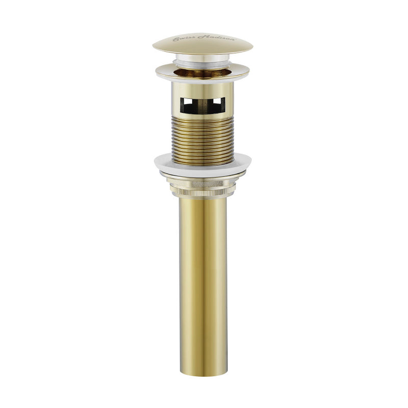 Residential Pop Up Sink Drain 1.75 in Gold