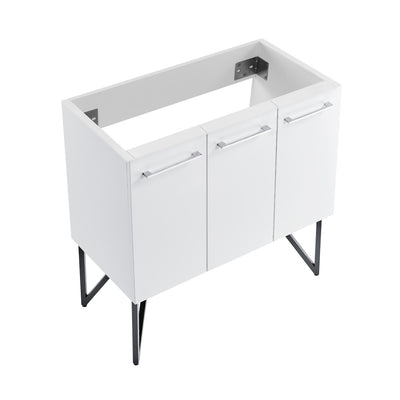 Annecy 36" Bathroom Vanity in White - Cabinet Only