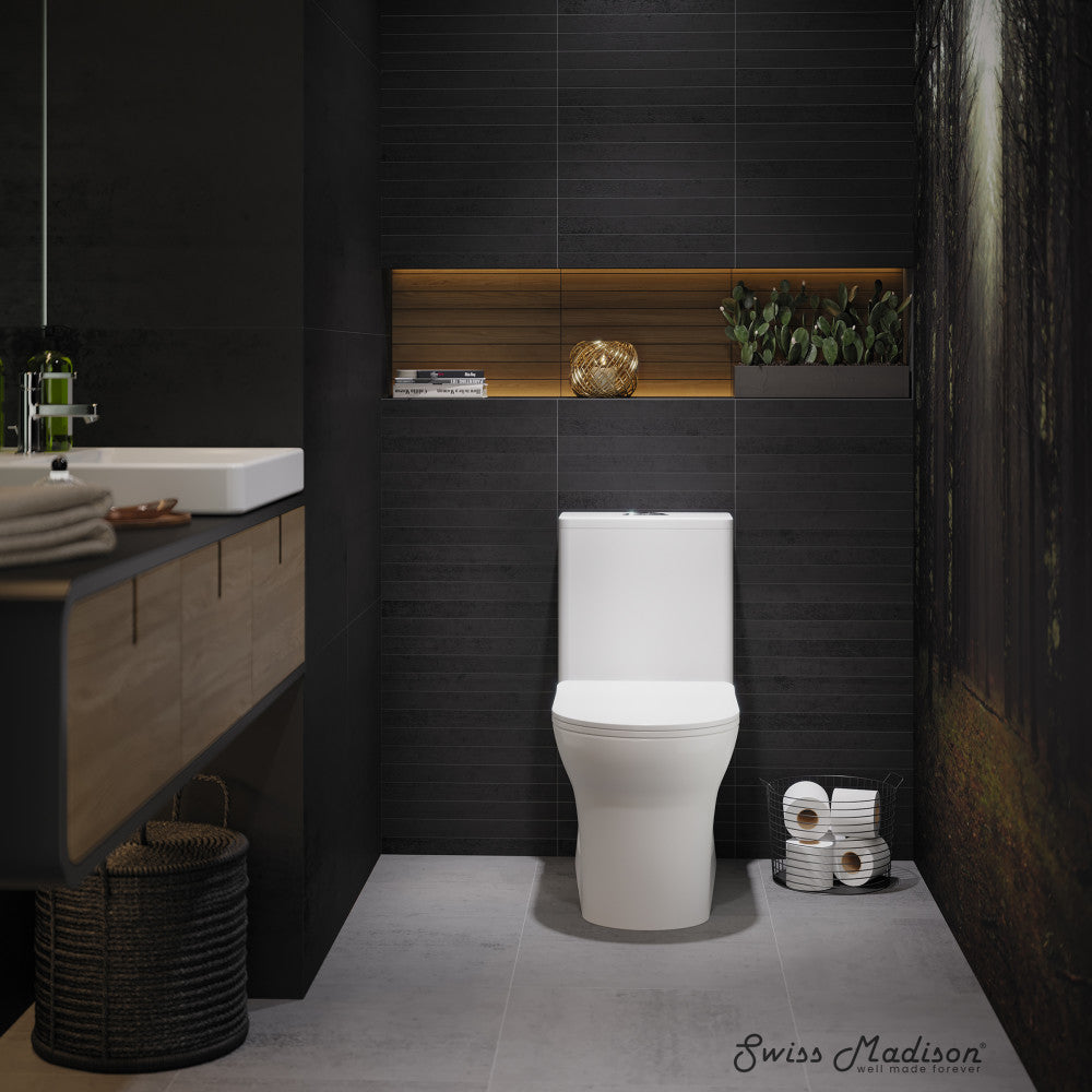 Burdon One Piece Square Toilet Dual Flush 1.1/1.6 gpf (6-Pack)