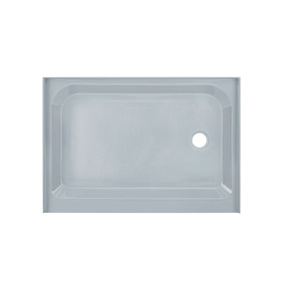 Voltaire 48" x 36" Single-Threshold, Right-Hand Drain, Shower Base in Gray