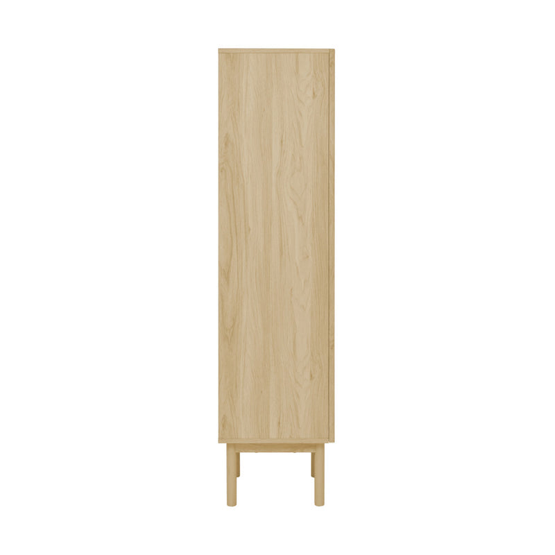 Classe 15.5 x 15 x 60 Freestanding Linen Cabinet in Natural Oak