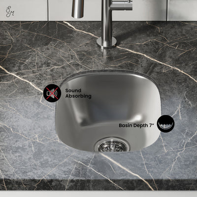 Toulouse 13 x 15 Stainless Steel Single Basin Undermount Kitchen Sink