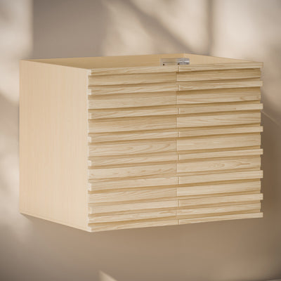 Cascade 30" Wall-Mounted Bathroom Vanity Cabinet without Top in Natural Oak