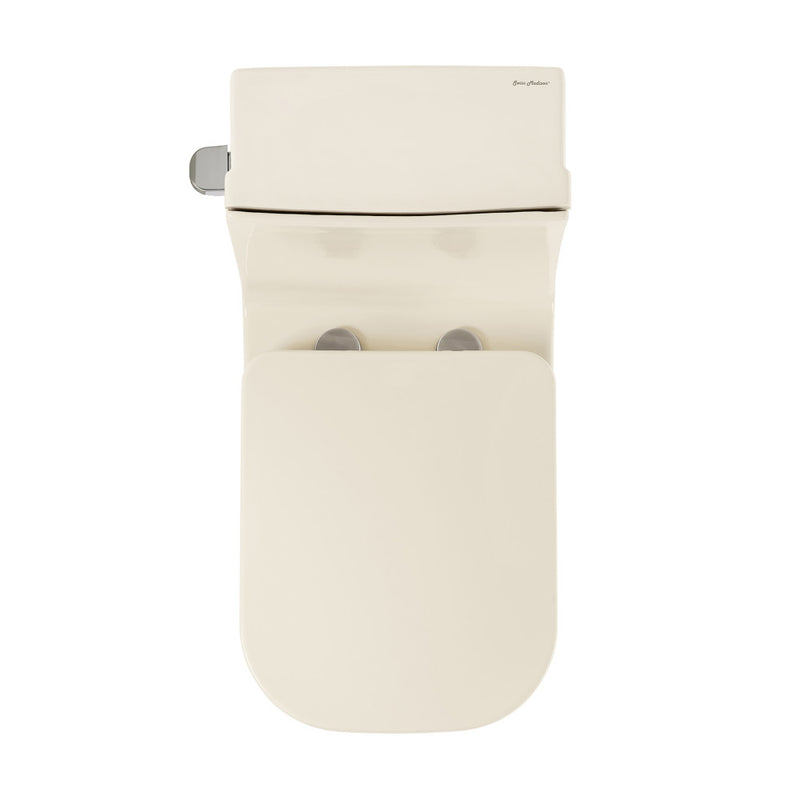 Concorde One Piece Square Left Side Flush Handle Toilet 1.28 gpf in Bisque