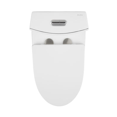 St. Tropez One-Piece Elongated Toilet Vortex Dual-Flush 1.1/1.6 gpf