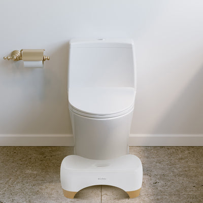 Aqua 7" Toilet Stool in Oak