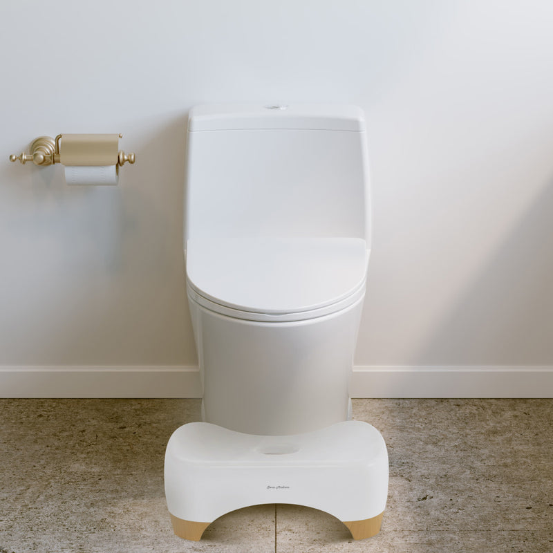 Aqua 7" Toilet Stool in Oak