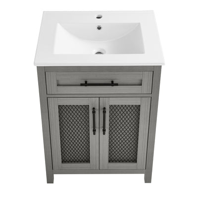 Calice 24" Bathroom Vanity in Carbon Gray