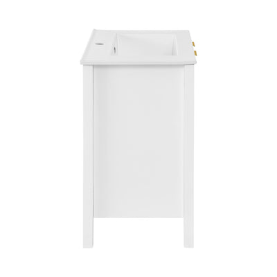 Bastille 24" Freestanding Bathroom Vanity in White with Sink Top
