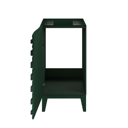 Cascade 18" Freestanding Bathroom Vanity Cabinet without Top in Green Oak