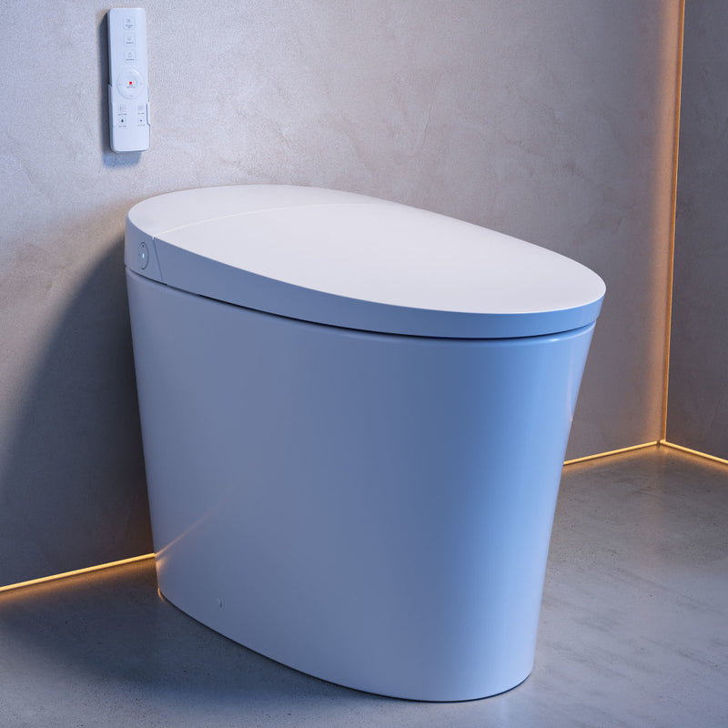 Viro V10 Smart Toilet 12” Rough-in ADA Height in Glossy White with Integrated Tank, Soft-close, Foot Sensor