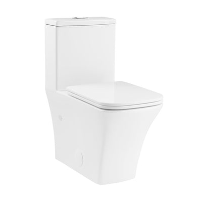 Eclair One-Piece Square Toilet Dual-Flush 0.8/1.28 gpf