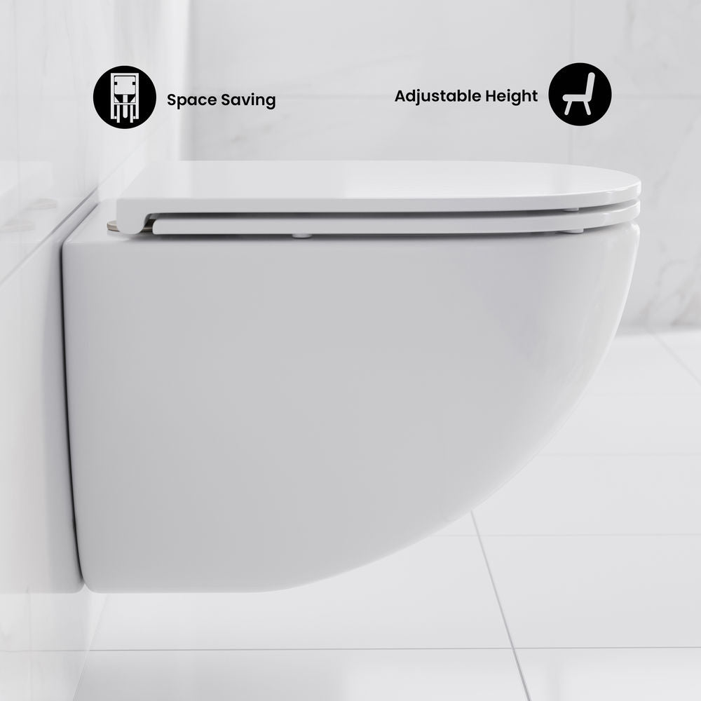 St. Tropez Wall-Hung Toilet Bowl Only in Matte White