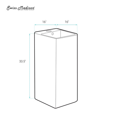 Concorde One Piece Pedestal Sink