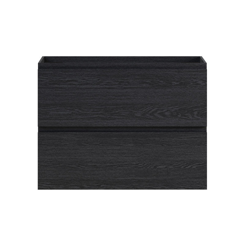 Liberte 30" Wall-Mounted Bathroom Vanity Cabinet without Top in Black Oak