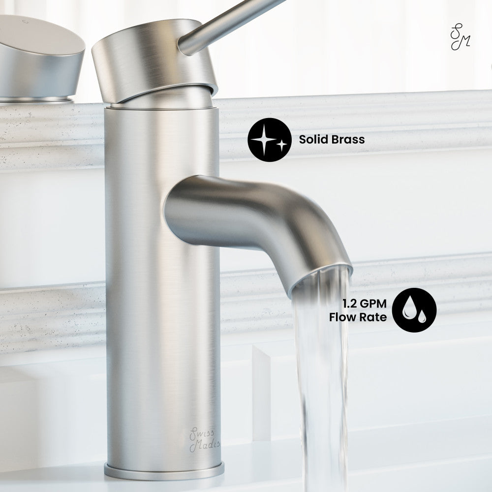 Ivy Single Hole, Single-Handle, Bathroom Faucet in Brushed Nickel