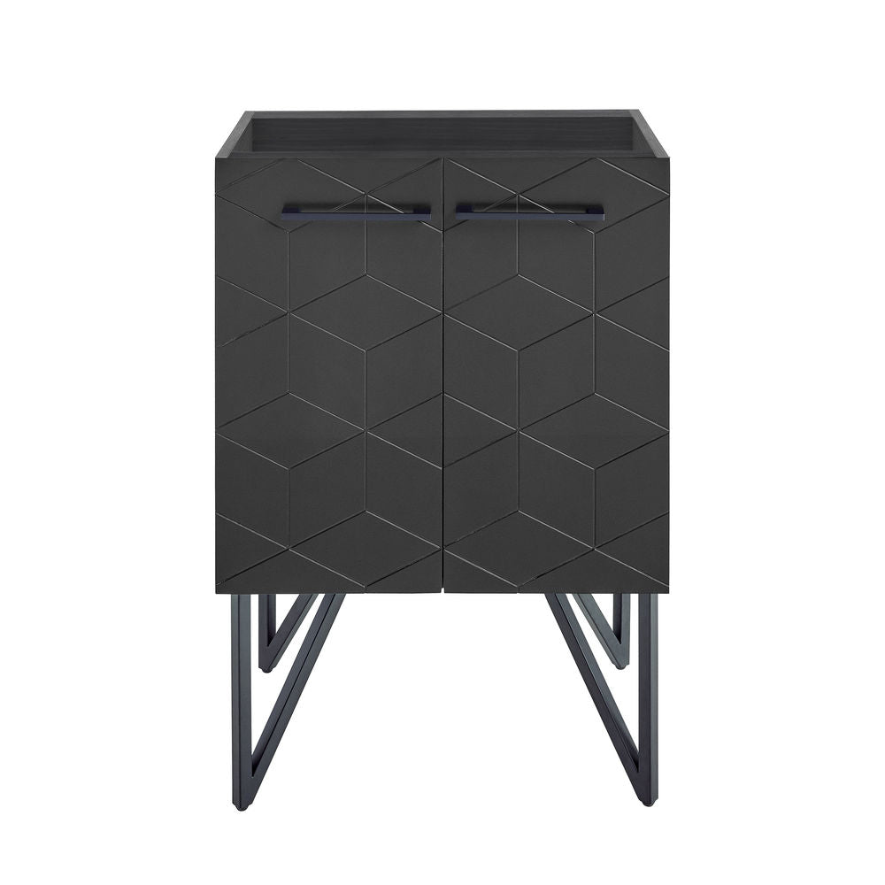Annecy 24 Phantom Black Bathroom Vanity Cabinet Only (SM-BV251B)