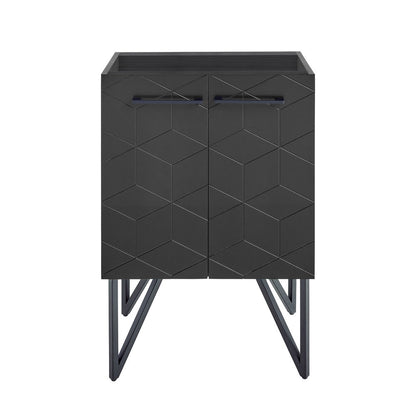 Annecy 24 Phantom Black Bathroom Vanity Cabinet Only (SM-BV251B)