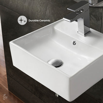 Claire Compact Ceramic Wall hung Sink