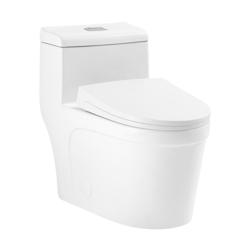 Cannes One-Piece Elongated Toilet Vortex Dual-Flush 1.1/1.6 gpf (6-Pack)