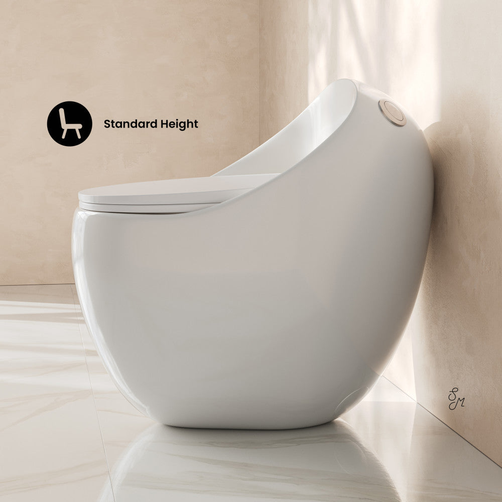 Plaisir II One-Piece Round Toilet Top Flush 1.28 GPF