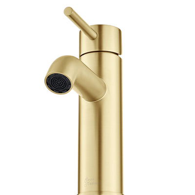 Ivy Single Hole, Single-Handle, Bathroom Faucet in Brushed Gold