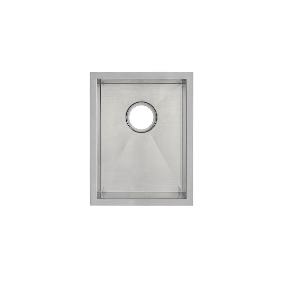 Tourner 14 x 18 Stainless Steel, Single Basin, Undermount Kitchen Sink