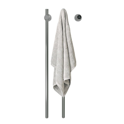 Monaco 2-Bar Electric Towel Warmer with Timer in Polished Chrome