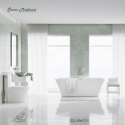 St. Tropez One-Piece Elongated Toilet Side Flush 1.28 gpf (6 - Pack)