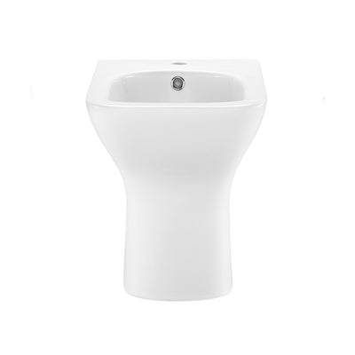 Carre Floor Mount Classic Bidet in Glossy White