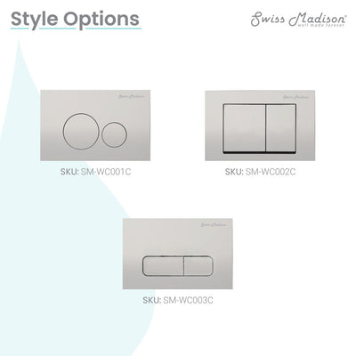 Wall Mount Actuator Flush Push Button Plate