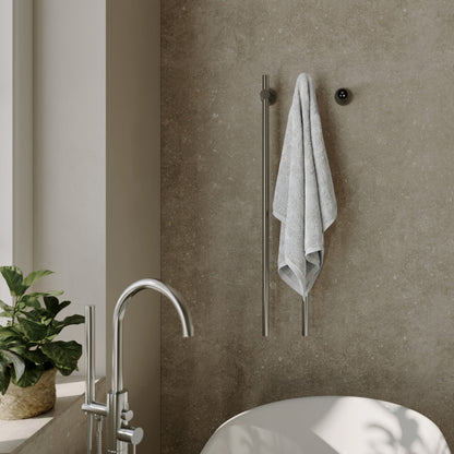 Monaco 2-Bar Electric Towel Warmer with Timer in Polished Chrome