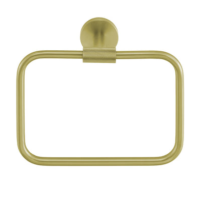 Avallon Towel Ring in Brushed Gold