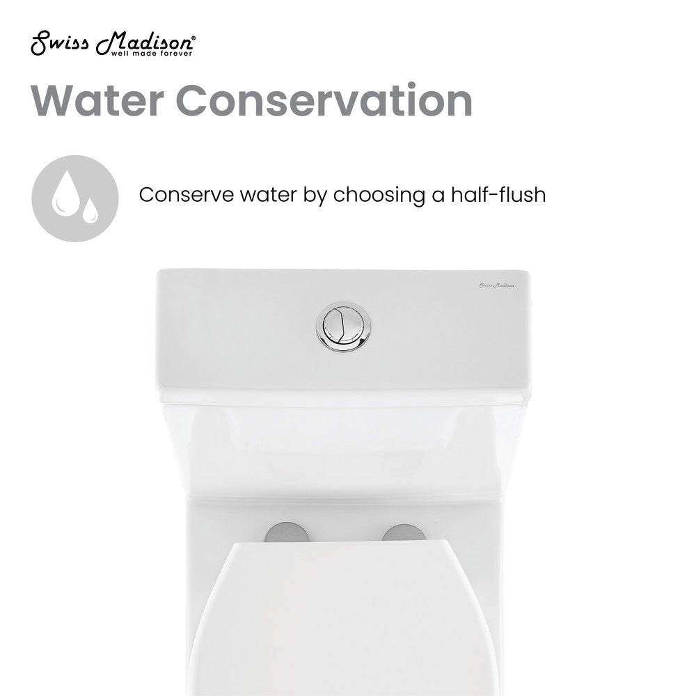 Cache Two-Piece Elongated Toilet Dual-Flush 1.1/1.6 gpf