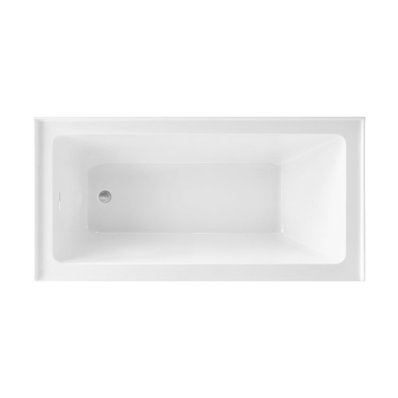 Voltaire 60 x 30 Skirted Left Drain Soaking Apron Bathtub in Glossy White with Integrated Overflow, Drain Included (12 - Pack)
