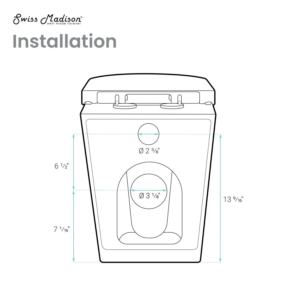 Elongated back-to-wall toilet bowl in glossy white, concealed tank design.